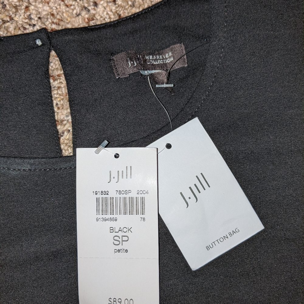 J. Jill Black T-shirt dress. Small petite. - Picture 7 of 10
